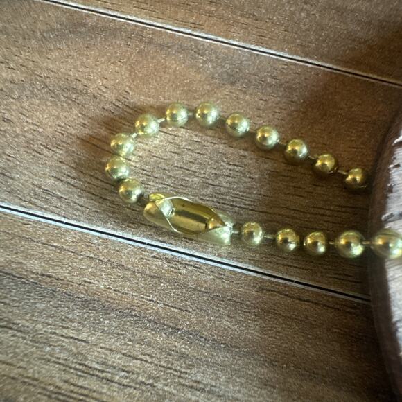 VTG Wooden Daisy Keychain Hand Painted Luggage Tag Bag Charm Flower Power Retro - Picture 7 of 7